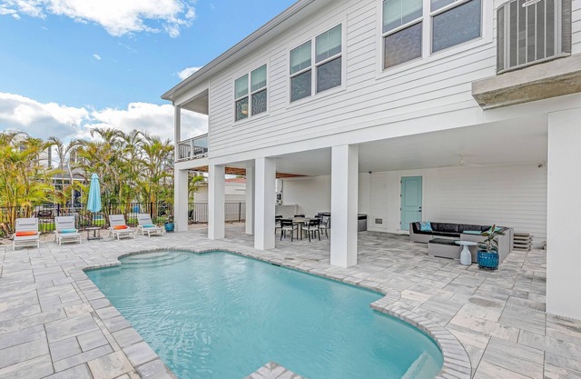 NEW Build Modern Beach Beauty on Canal with Heated Pool 150 yds to beach Access