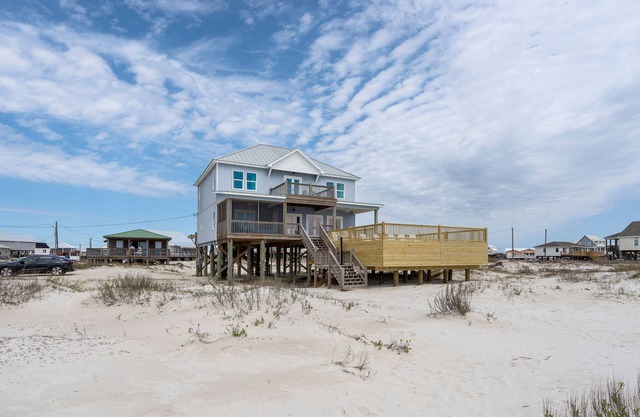 New Construction - Gulf Front Home with 3 Master Bedrooms