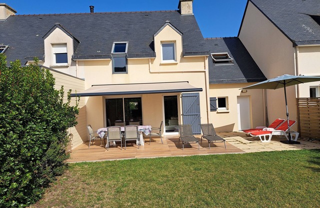New house ideally located close to the beaches in a quiet village