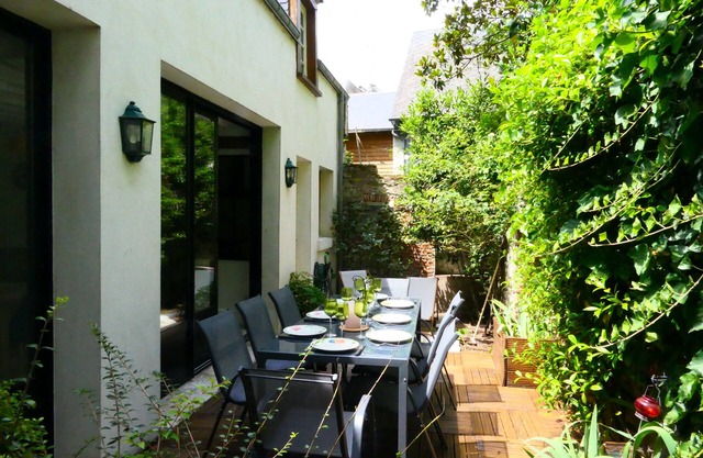 NEW House near the château overlooking the Loire and the bridge, ideal for families/friends