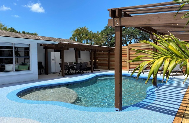 NEW! The Dunes-Private Heated Pool, Hot Tub, Private backyard-5mi to beach