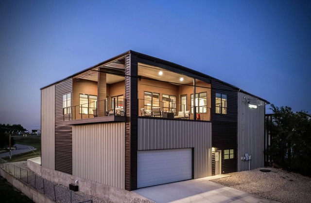 NEW! The Flight Deck Fly-In Austin Airpark Hangar Home
