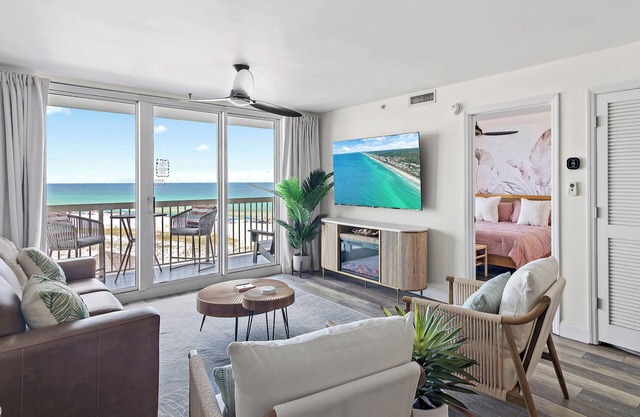 Newly Renovated Luxury 2BR/2BA Beachfront Retreat with Panoramic Gulf Views!