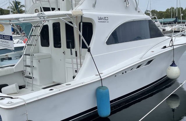 Nice boat on the water in key largo