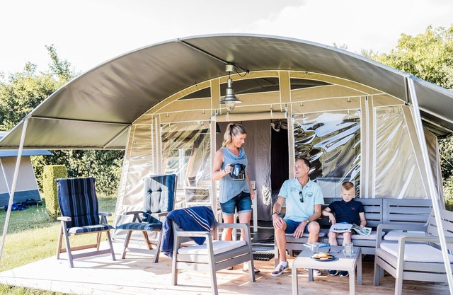 Nice tent lodge on a campsite