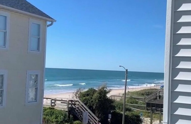 Not quite ocean front, but almost! Just a few steps to the sand! Pet friendly.