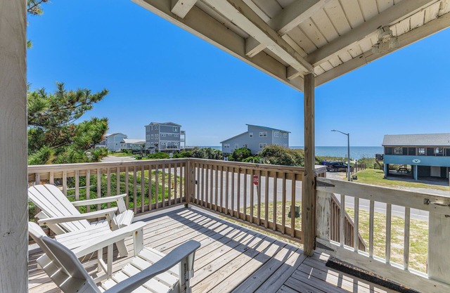 Oak Island Escape-2nd Row, Pet-Friendly w/Ocean Views & Boat Ramp Nearby