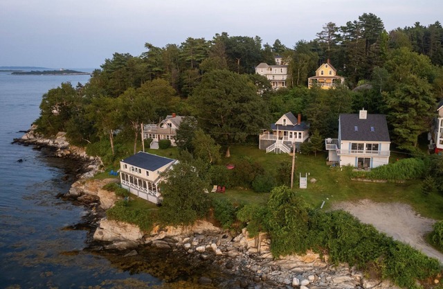 Ocean front cottage with private beach.