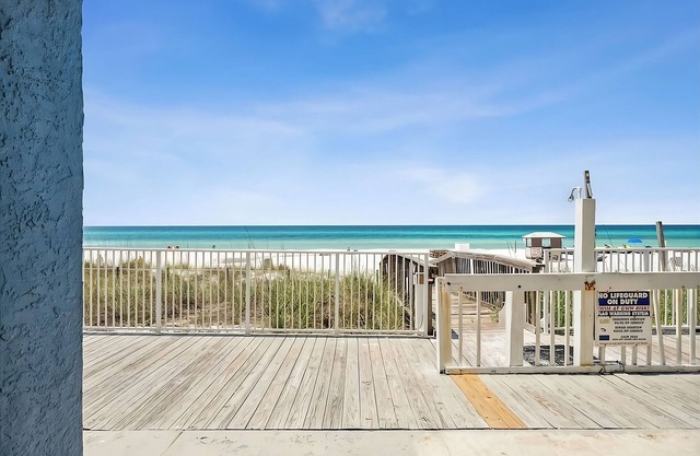 Ocean/Gulf View Beach Walkup Deluxe Suite at Sugar Sands Beachfront Hotel