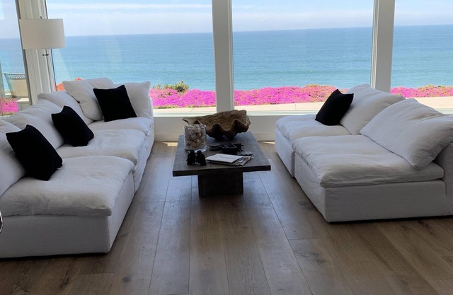 Oceanfront luxury home with Panoramic views in this contemporary home.