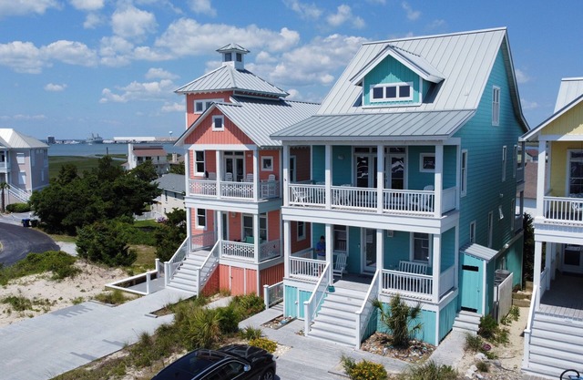 Oceanside Home with water views with community Pool in Dunes and close to beach.