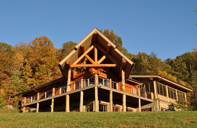 Old Rag View Horse Farm with Log Lodge and Treehouse