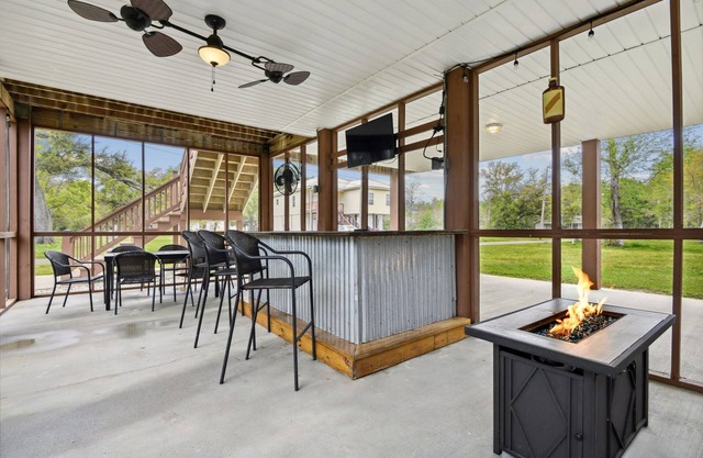 Old Town Bay St. Louis Private Location Outdoor Bar Area Pool Table Ping Pong
