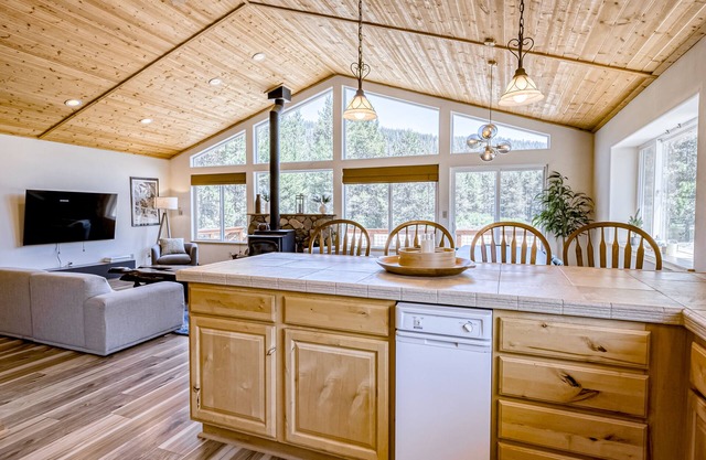 Outdoorsy waterfront home with skiing, full kitchen, foosball, & W/D
