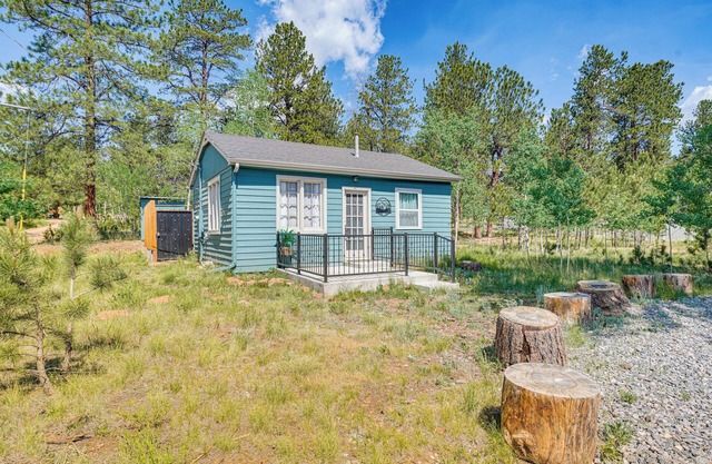 Patio & Hot Tub: Cozy Cabin Retreat in Bailey!