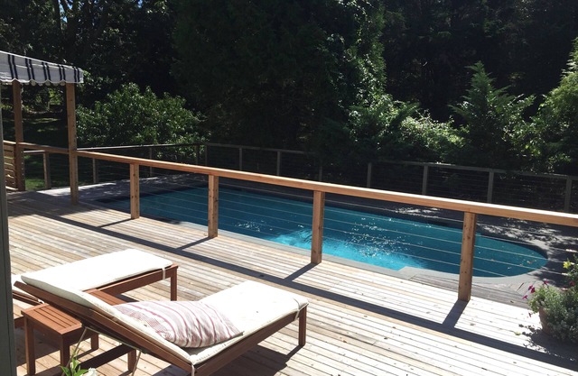 Peaceful Shelter Island sanctuary with heated gunite saltwater pool