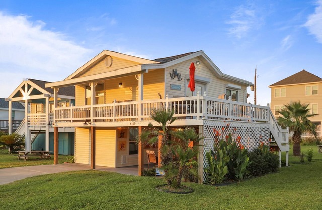 Pelicans soar! Oean view and steps to the beach. Remodeled & pet friendly too.