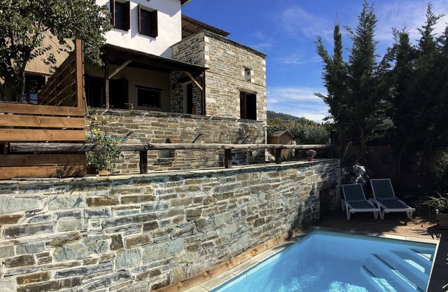 PELION HOMES | VILLA IRIS. A rustic, chic villa with pool and great sea views!
