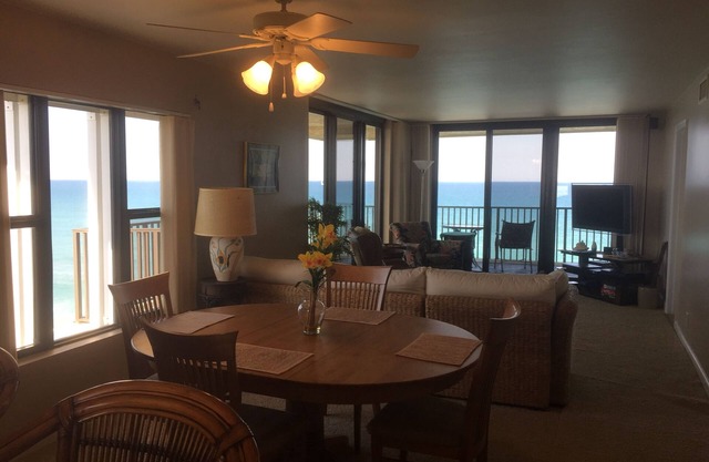 Penthouse Beachfront Condo with wrap around balcony and pool