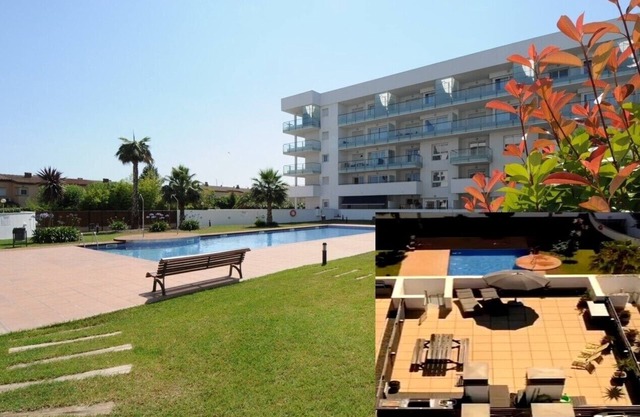 Penthouse-roof terrace -solarium of 60m2-wifi-indoor parking-pool-airco