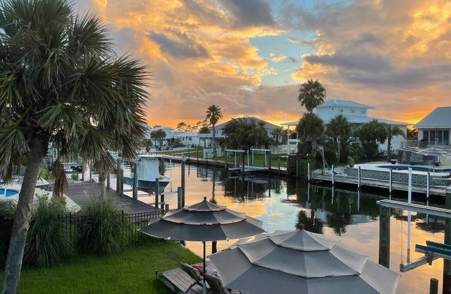 Perdido Key Waterfront Home with dock on canal and Gulf right across the street