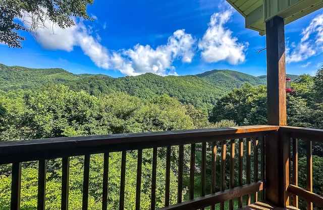 Perfect Couples Retreat – Smoky Mountain View, Hot Tub, Fire Place, King Bed, EV