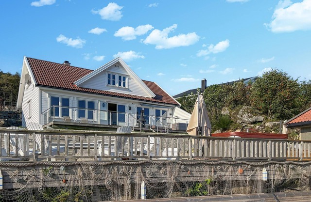 Pet friendly home in Farsund with sauna