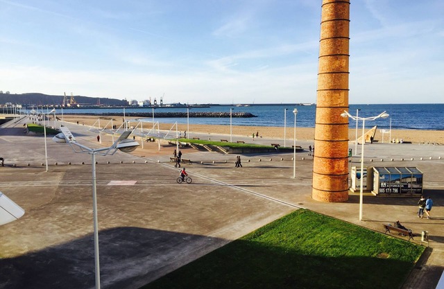 Poniente beach front line
