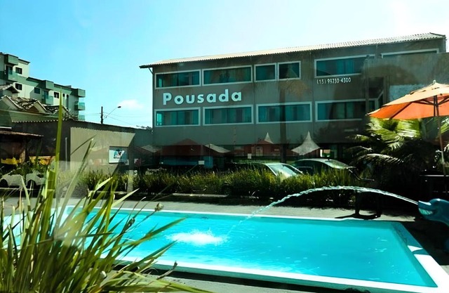 Pousada Praia Mongaguá em Frente ao Mar com Piscina e Churrasqueira