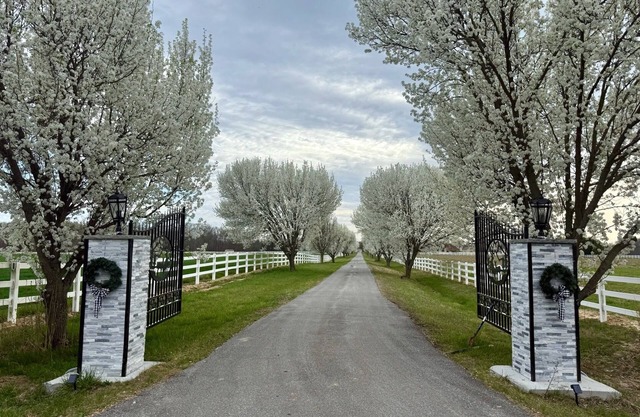 Private 3BR Farmhouse on Estate with Event Space, Horses,Trails, Ponds & Orchard