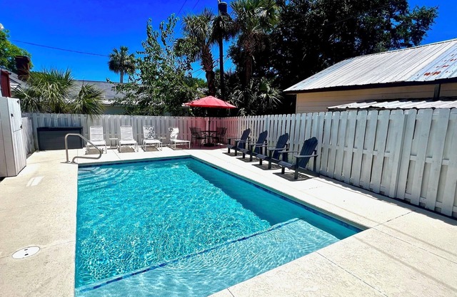 Private Heated Pool - 1 Block from the Beach!