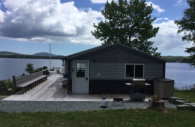 Private oceanfront cabin, quiet location, over looking Mount Desert Island
