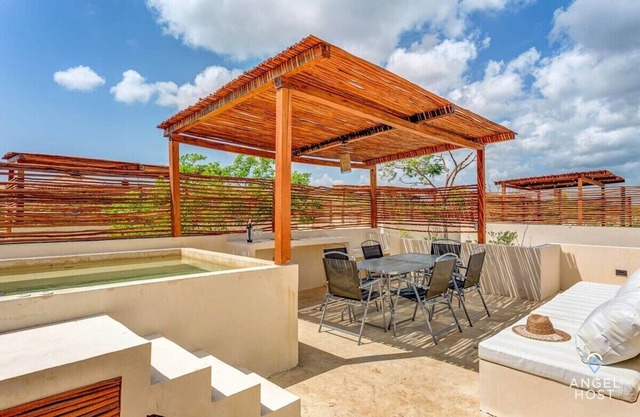 Private Rooftop Terrace Pool Lounge | 2 Cenotes Onsite