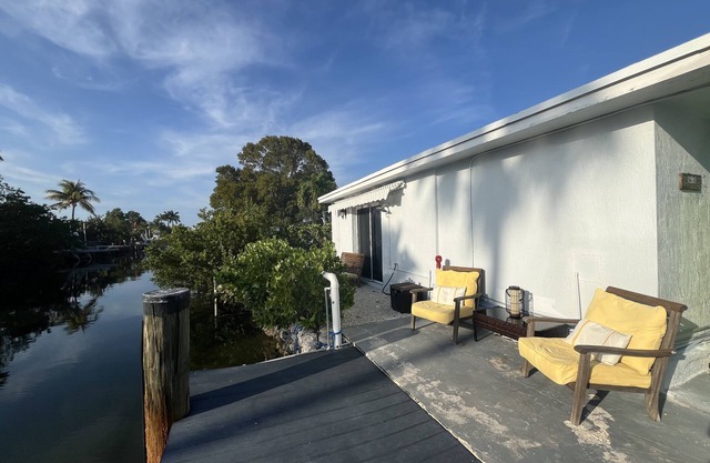 Private studio with dock. Perfect getaway for fishing and grilling.