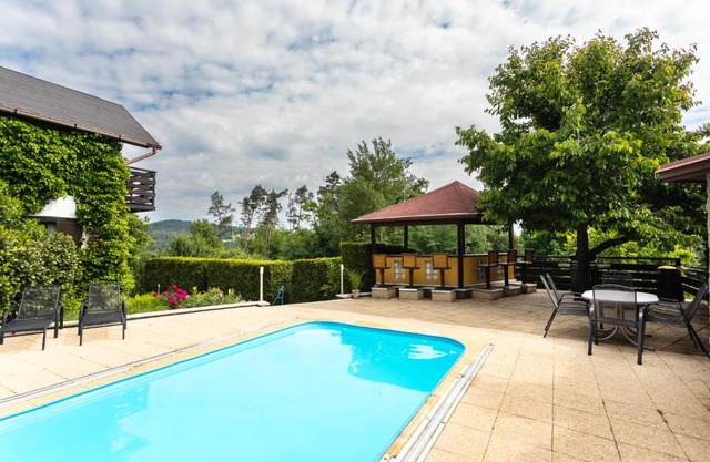 Private summer house with swimming pool, beach bar and pit for football and volleyball