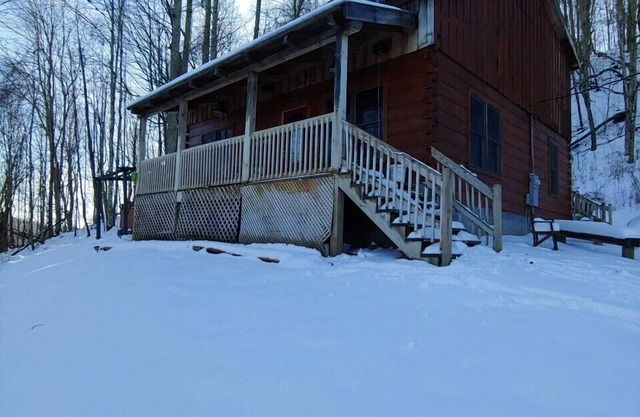 Private two acre lot with spectacular views from the porch