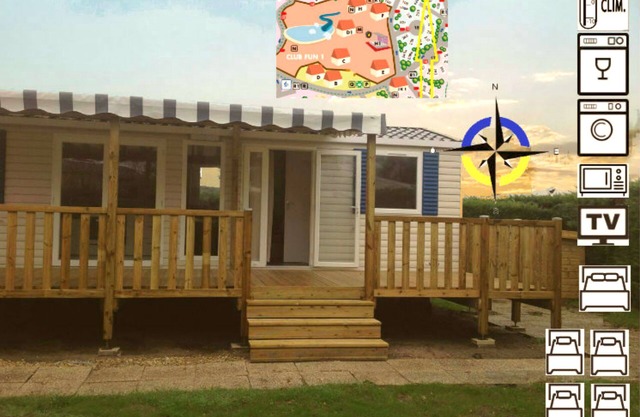 Recent mobile home 40m2-3CH-2 SDB-EQUIP+, SIBLU 4*