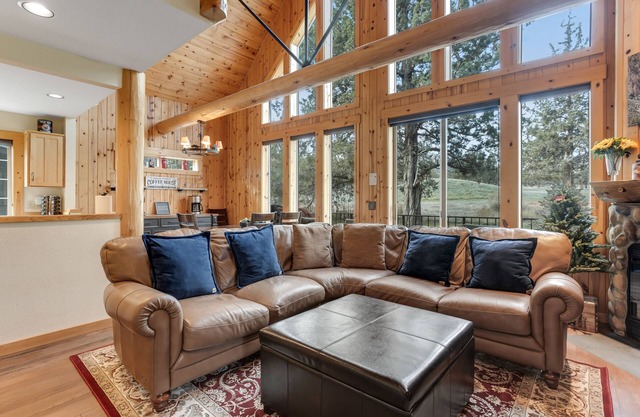 Relaxing golf course-front home with private hot tub, firepit, & shared pool