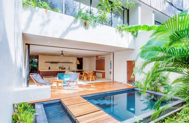 Relaxing Jungle Retreat with Private Pool & Patio