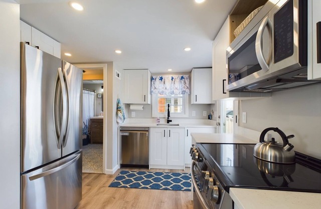 Renovated, a/c, water views, steps to association beach