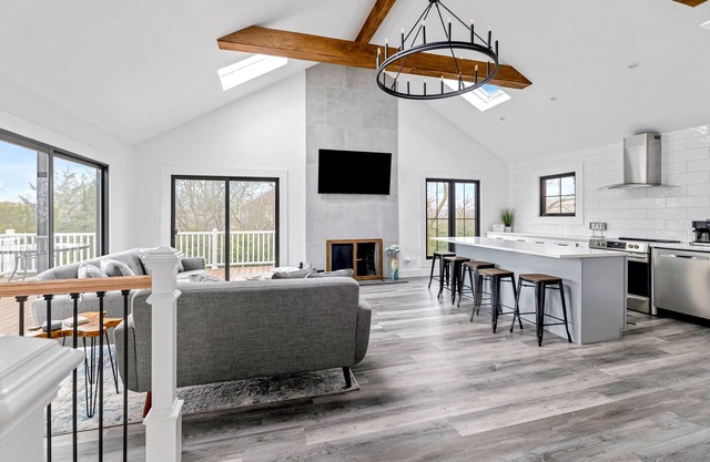 Renovated retreat with a pool, grill, firepit, in-home gym, W/D, & AC
