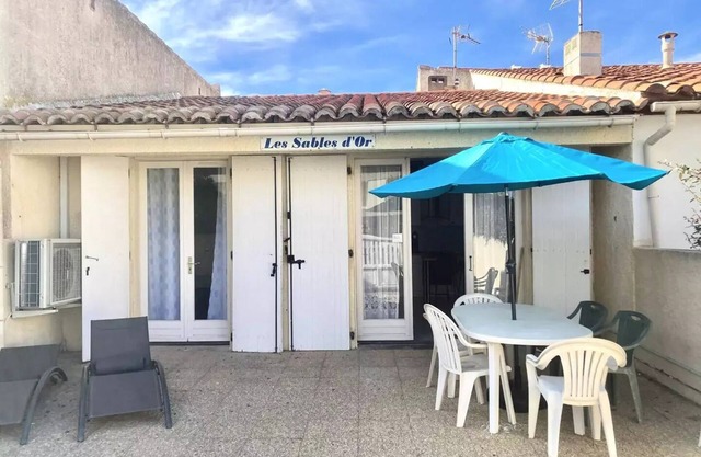 Residence 1sdo73-port La Nouvelle - 50M PLAGE: PAINT HOUSE FEED air conditioned 6 CRUCHAGES with beautiful terrace