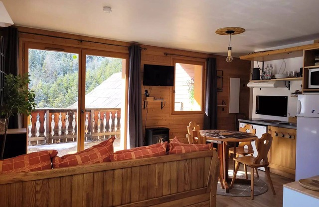 Residence Pra Roustan - Spacious studio with large terrace and beautiful open view in Pra Loup