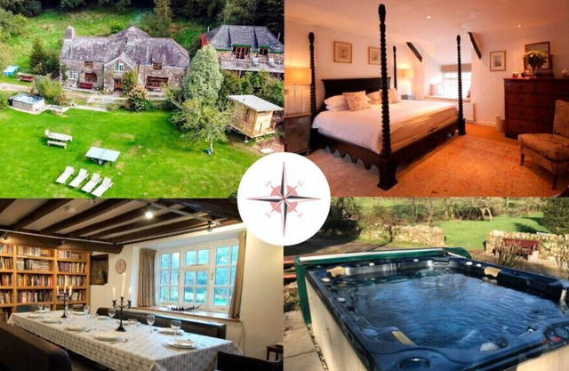 Riverside alfresco retreat with sauna & hot tub, beautiful private estate, Devon