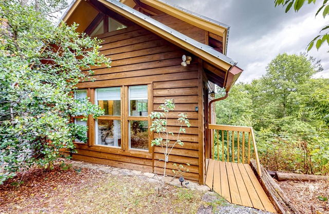 Rolling Ridge Riverview Cabin in Bryson City with private balcony