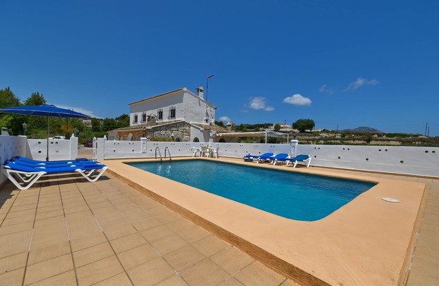 Rustic and cheerful holiday home in Javea, Costa Blanca, Spain with private pool for 6 persons