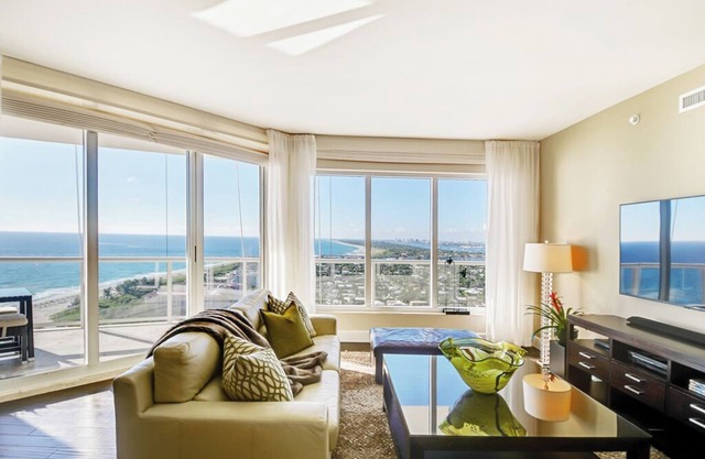 SALE on Ritz multi million lux 24th flr -infinity pool on private beach, gym