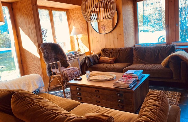 Savoyard Chalet with Fireplace and Parking in Samoëns