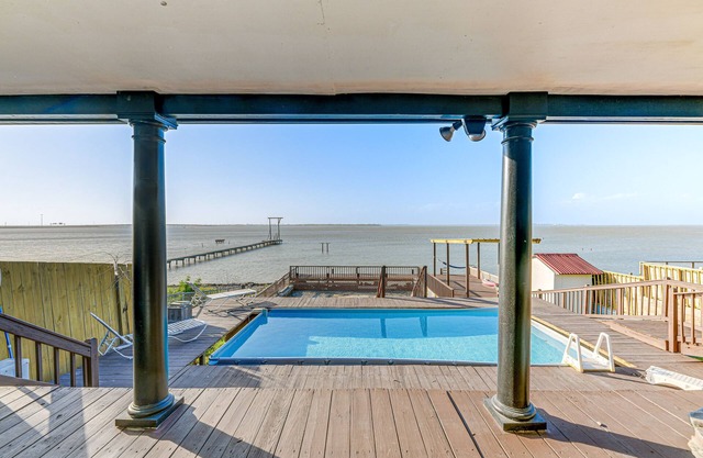 Scenic Home w/ Private Pool & Dock on Oso Bay!