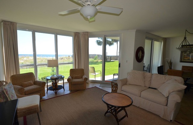 SeaSpray West 102 Gulf Front, ground floor As Close as You Can Get to the Beach